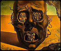 'visage of war' by salvador dali